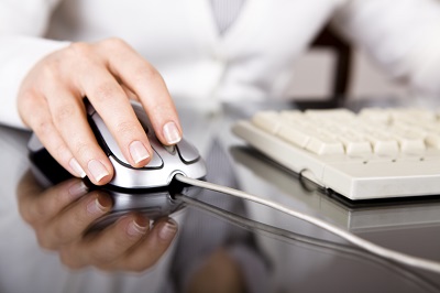 Man using computer