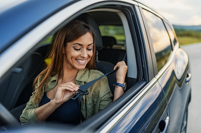 girl in car