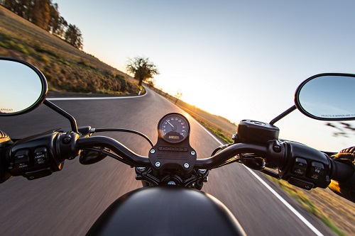 motorcycle on the road